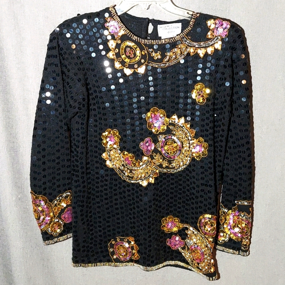 Sequin Sweater Regency Collection for Joyce SZ M